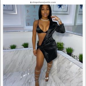 Shane justin split decision dress